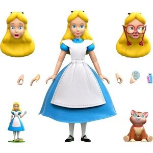 Super7 Disney Alice in Wonderland Alice Toy Set - mix and match NIB